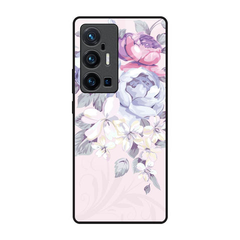 Elegant Floral Vivo X70 Pro Plus Glass Back Cover Online