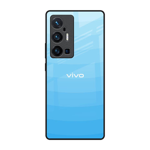 Wavy Blue Pattern Vivo X70 Pro Plus Glass Back Cover Online