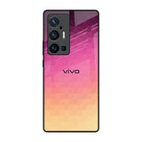 Geometric Pink Diamond Vivo X70 Pro Plus Glass Back Cover Online