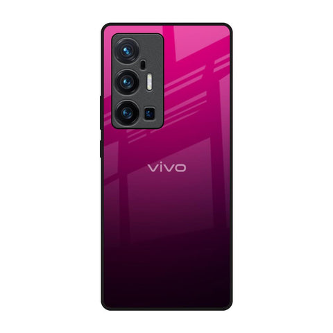 Purple Ombre Pattern Vivo X70 Pro Plus Glass Back Cover Online