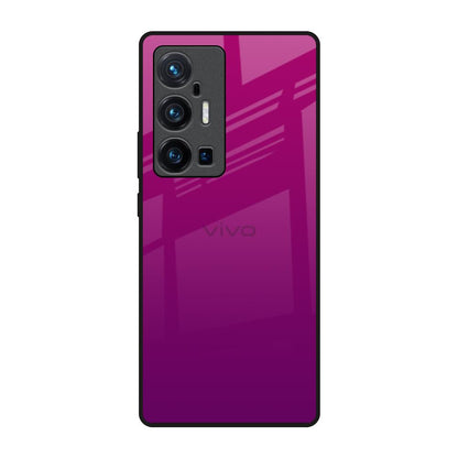 Magenta Gradient Vivo X70 Pro Plus Glass Back Cover Online