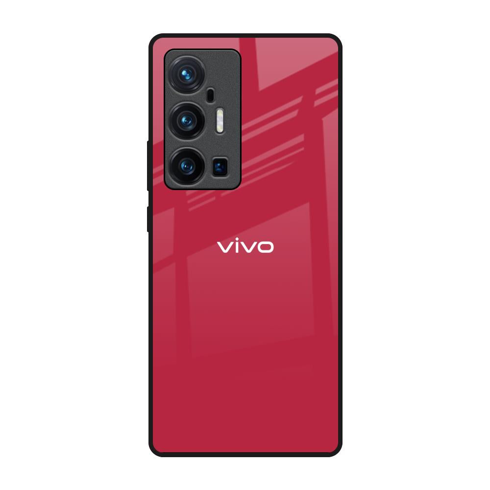 Solo Maroon Vivo X70 Pro Plus Glass Back Cover Online