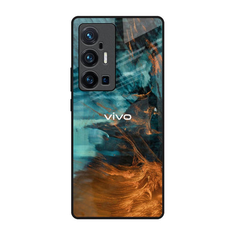 Golden Splash Vivo X70 Pro Plus Glass Back Cover Online