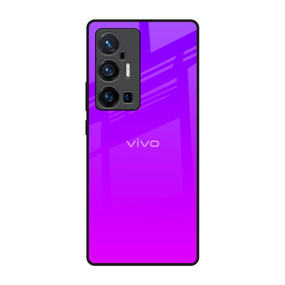 Purple Pink Vivo X70 Pro Plus Glass Back Cover Online