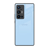 Pastel Sky Blue Vivo X70 Pro Plus Glass Back Cover Online