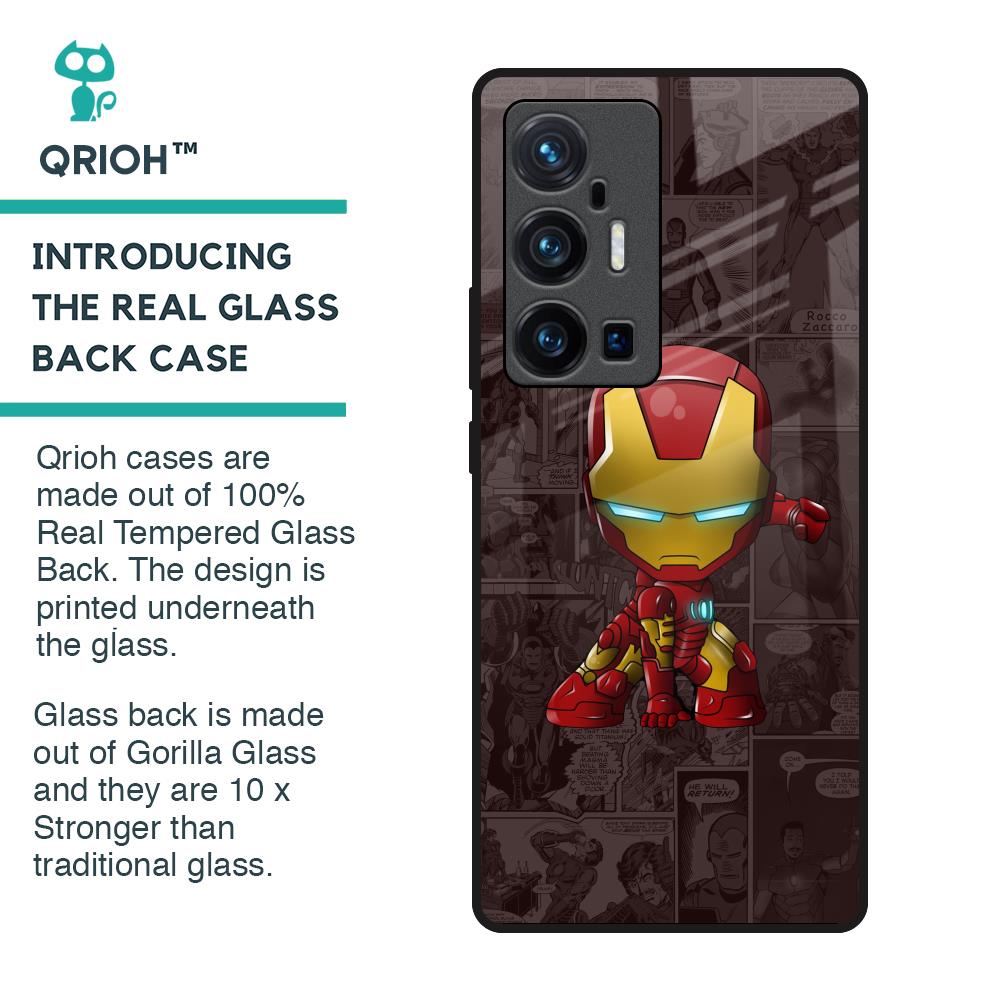 Angry Baby Super Hero Glass Case for Vivo X70 Pro Plus
