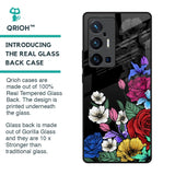 Rose Flower Bunch Art Glass Case for Vivo X70 Pro Plus