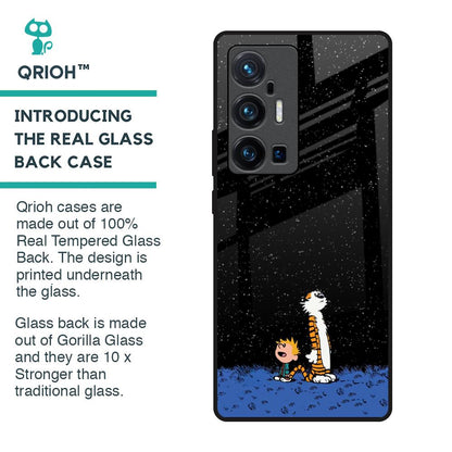 Night Sky Star Glass Case for Vivo X70 Pro Plus
