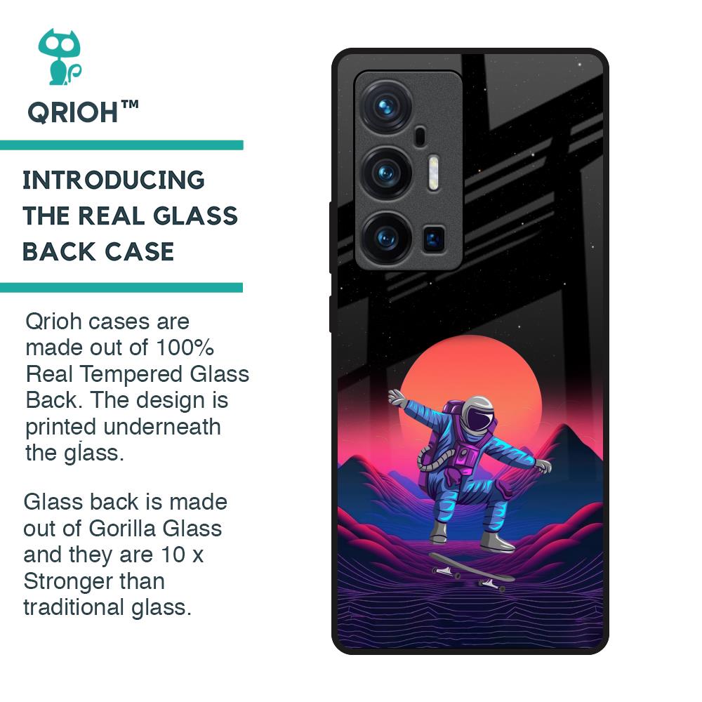 Retro Astronaut Glass Case for Vivo X70 Pro Plus