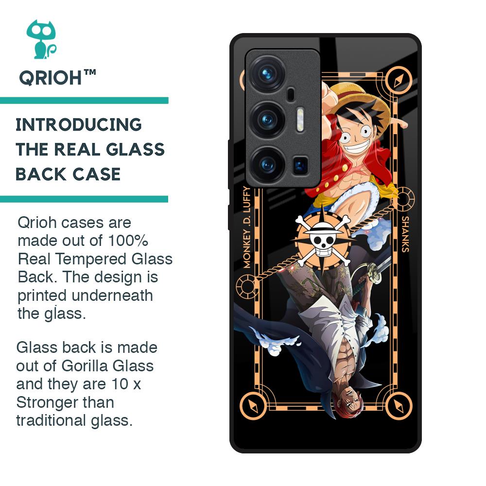 Shanks & Luffy Glass Case for Vivo X70 Pro Plus