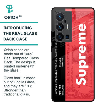 Supreme Ticket Glass Case for Vivo X70 Pro Plus
