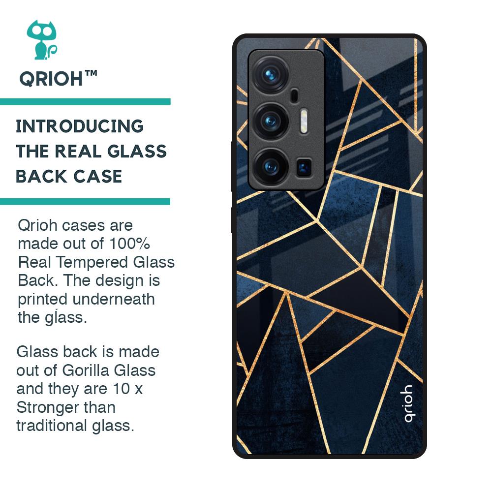 Abstract Tiles Glass Case for Vivo X70 Pro Plus