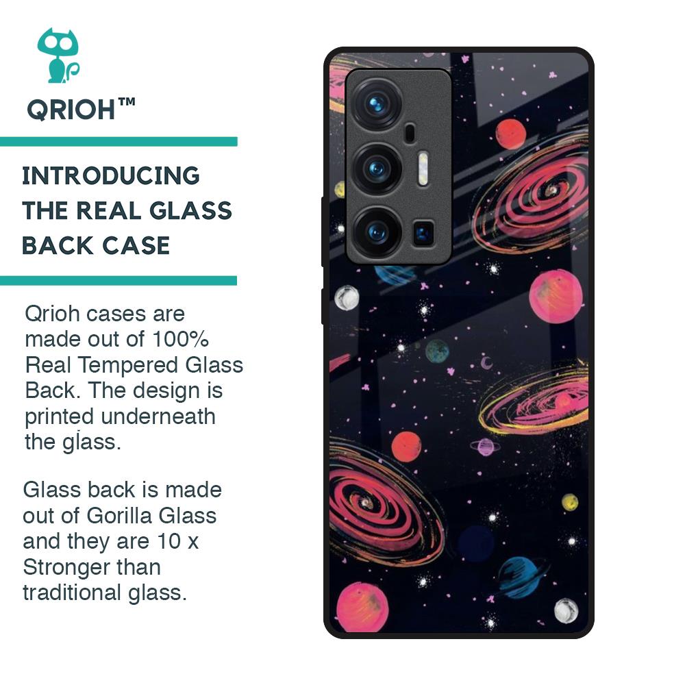 Galaxy In Dream Glass Case For Vivo X70 Pro Plus