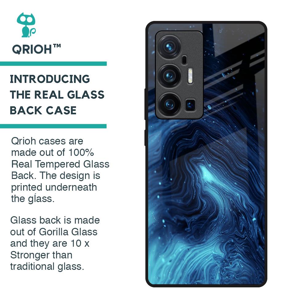 Dazzling Ocean Gradient Glass Case For Vivo X70 Pro Plus