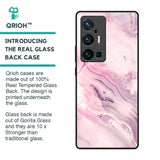 Diamond Pink Gradient Glass Case For Vivo X70 Pro Plus