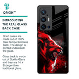 Red Angry Lion Glass Case for Vivo X70 Pro Plus