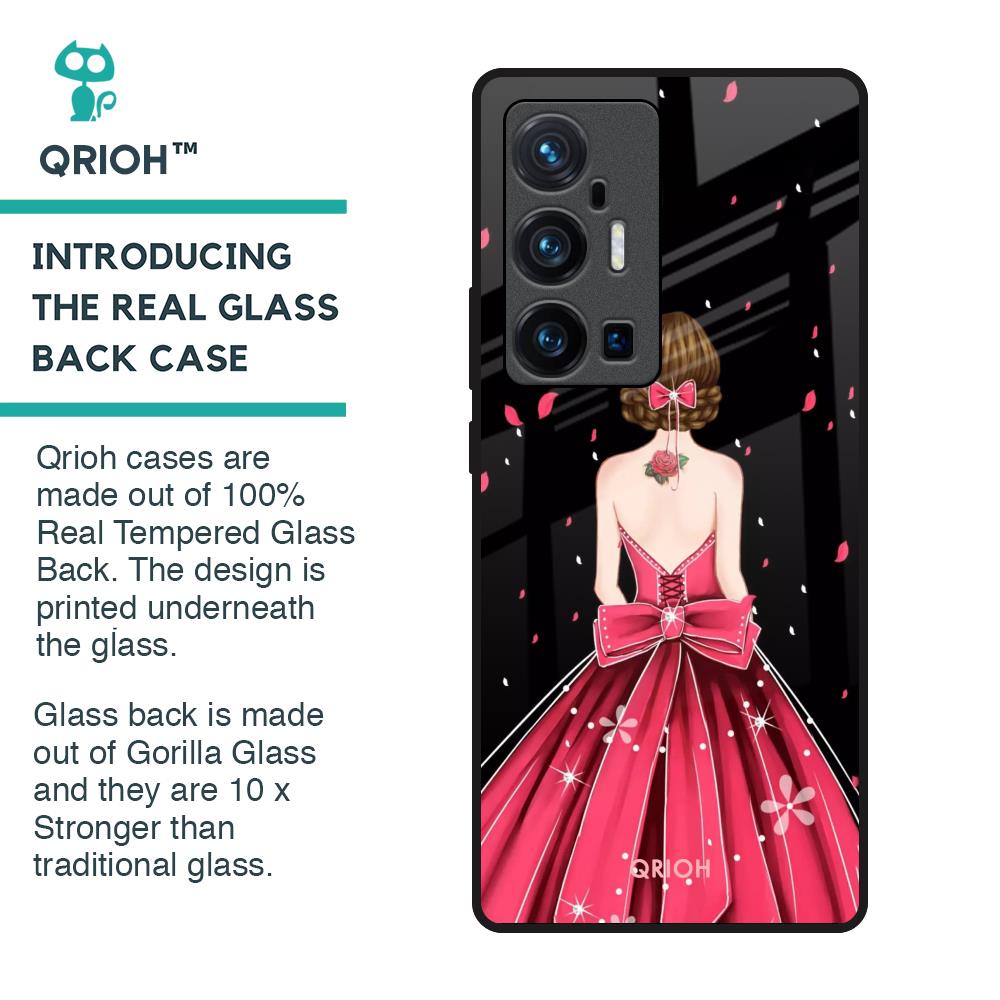Fashion Princess Glass Case for Vivo X70 Pro Plus