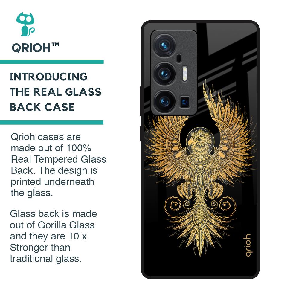 Mythical Phoenix Art Glass Case for Vivo X70 Pro Plus