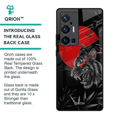 Red Moon Tiger Glass Case for Vivo X70 Pro Plus