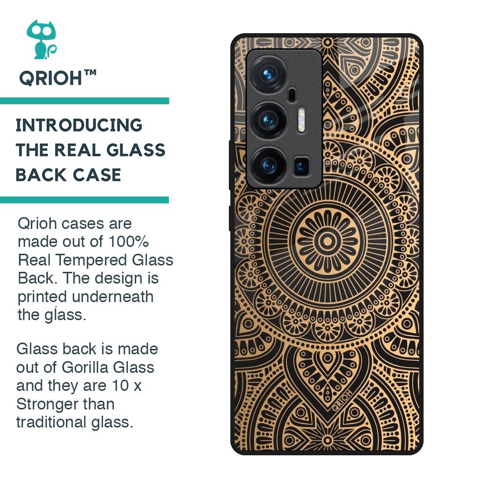 Luxury Mandala Glass Case for Vivo X70 Pro Plus