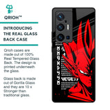 Red Vegeta Glass Case for Vivo X70 Pro Plus