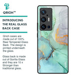 Green Marble Glass Case for Vivo X70 Pro Plus