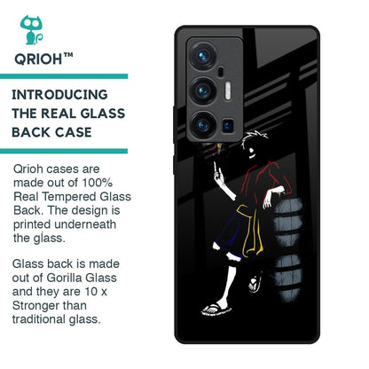 Luffy Line Art Glass Case for Vivo X70 Pro Plus
