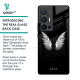 White Angel Wings Glass Case for Vivo X70 Pro Plus