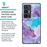 Alcohol ink Marble Glass Case for Vivo X70 Pro Plus