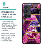 Electroplated Geometric Marble Glass Case for Vivo X70 Pro Plus