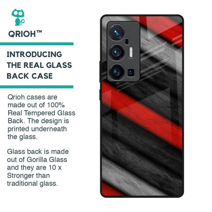Soft Wooden Texture Glass Case for Vivo X70 Pro Plus