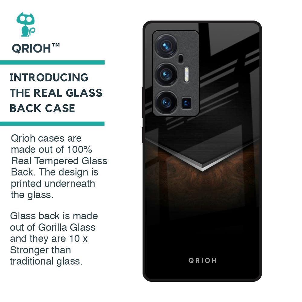 Dark Walnut Glass Case for Vivo X70 Pro Plus