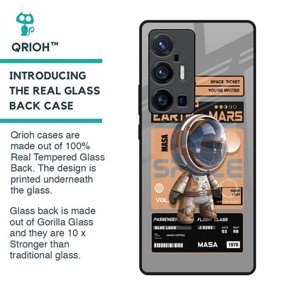 Space Ticket Glass Case for Vivo X70 Pro Plus