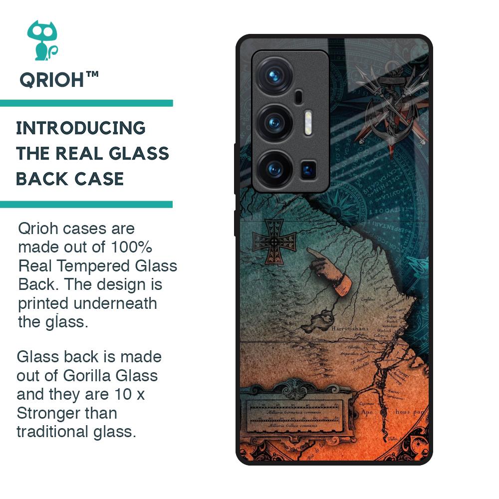 Geographical Map Glass Case for Vivo X70 Pro Plus