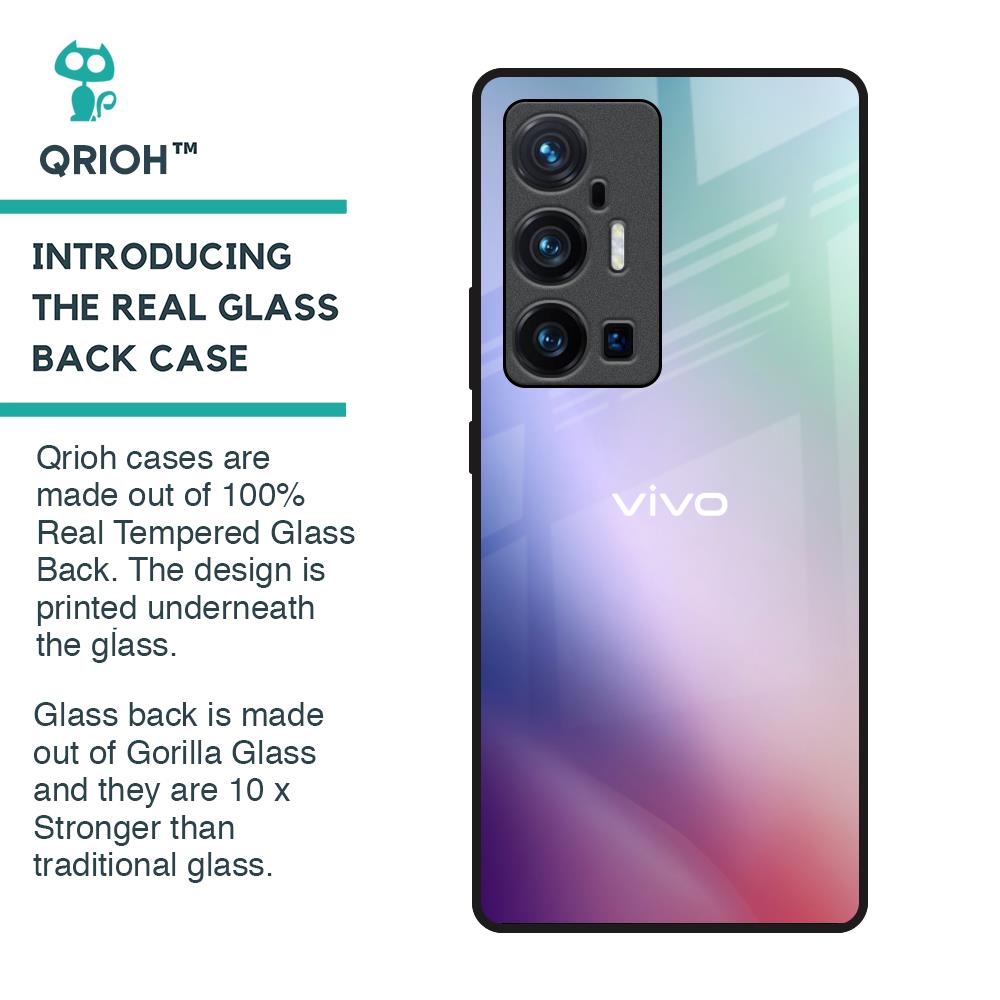 Abstract Holographic Glass Case for Vivo X70 Pro Plus
