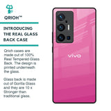 Pink Ribbon Caddy Glass Case for Vivo X70 Pro Plus