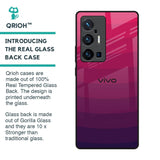 Wavy Pink Pattern Glass Case for Vivo X70 Pro Plus