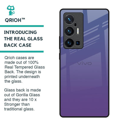 Indigo Pastel Glass Case For Vivo X70 Pro Plus