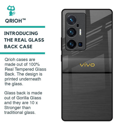 Grey Metallic Glass Case For Vivo X70 Pro Plus