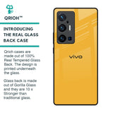 Fluorescent Yellow Glass case for Vivo X70 Pro Plus