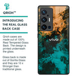 Watercolor Wave Glass Case for Vivo X70 Pro Plus