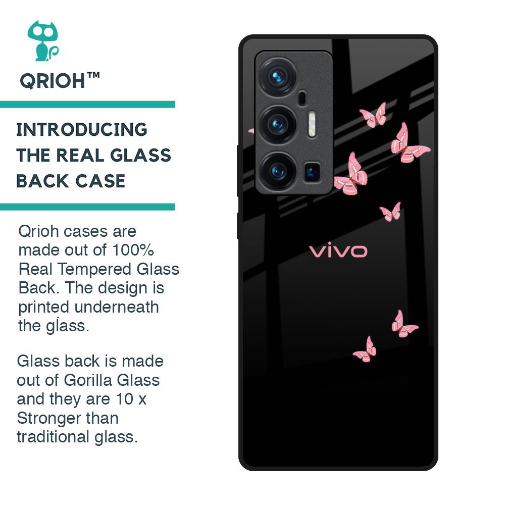 Fly Butterfly Glass Case for Vivo X70 Pro Plus