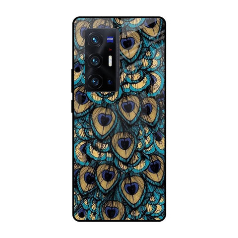 Peacock Feathers Vivo X70 Pro Plus Glass Cases & Covers Online