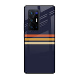 Tricolor Stripes Vivo X70 Pro Plus Glass Cases & Covers Online