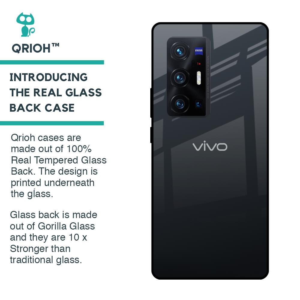Stone Grey Glass Case For Vivo X70 Pro Plus