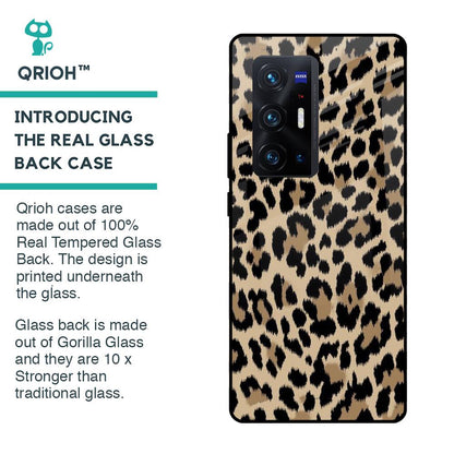 Leopard Seamless Glass Case For Vivo X70 Pro Plus