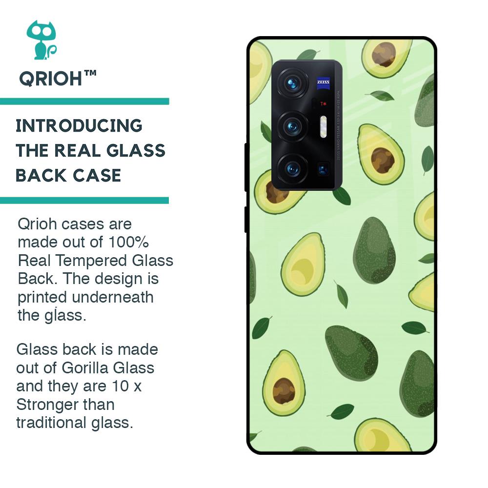 Avocado Green Glass Case For Vivo X70 Pro Plus
