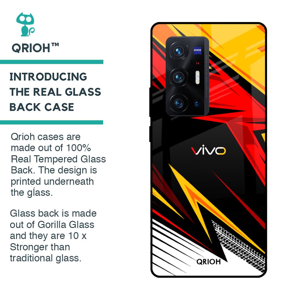 Race Jersey Pattern Glass Case For Vivo X70 Pro Plus