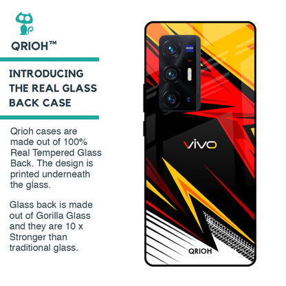 Race Jersey Pattern Glass Case For Vivo X70 Pro Plus
