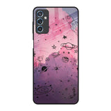 Space Doodles Samsung Galaxy M52 5G Glass Back Cover Online